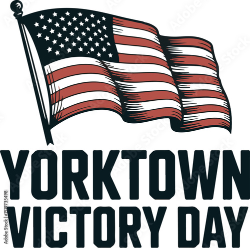 Yorktown Victory Day T-shirt design, yorktown victory day Vektor background banner