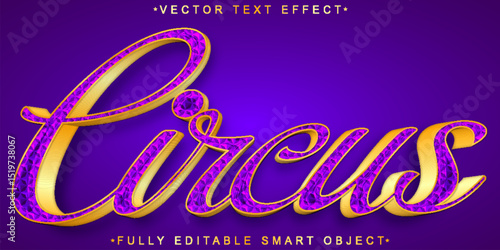  Circus Clown Festival Fun Colorful Joyful Fully Editable Smart Object Text Effect
