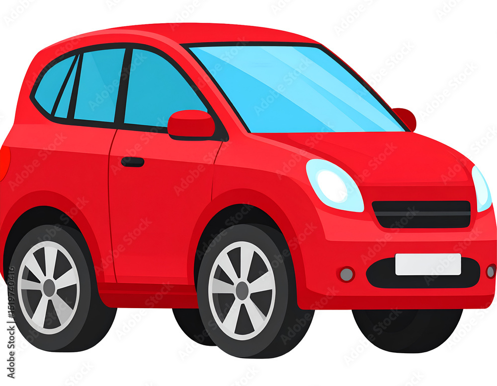 Red car illustration Red car illustration
