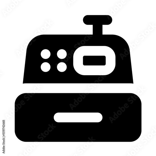 cashier machine icon for illustration