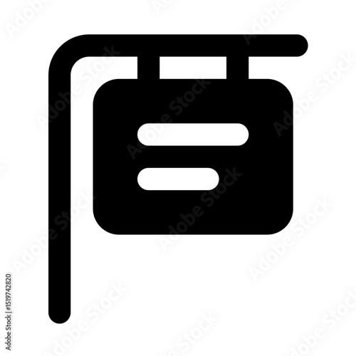 signboard icon for illustration