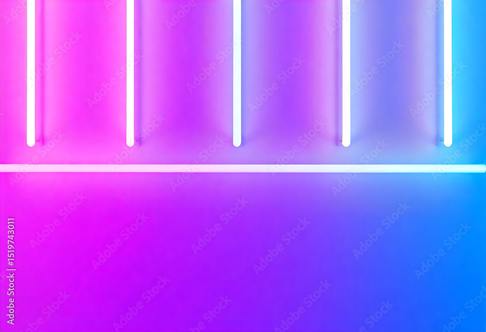 Fototapeta premium Vibrant Neon Lights Creating Stunning Visual Effects