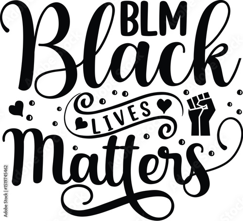 Black lives matter elegant vector design File