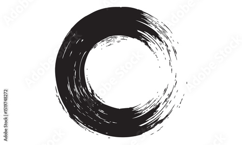 Round brush strokes vector. Painted rounds collection. Grunge text boxes or textured backgrounds