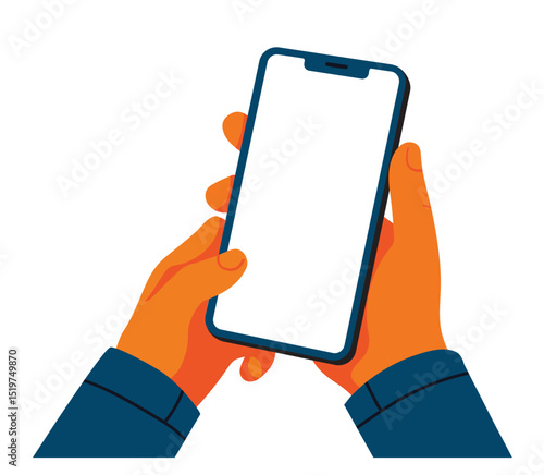 
Flat design smartphone illustration vector file