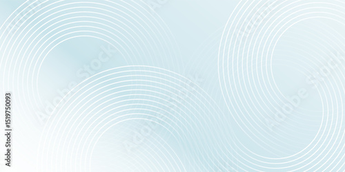 Modern abstract background. Glossy white gradient circle lines. Minimal geometric pattern. Simple graphic elements. Vector illustration, eps10.