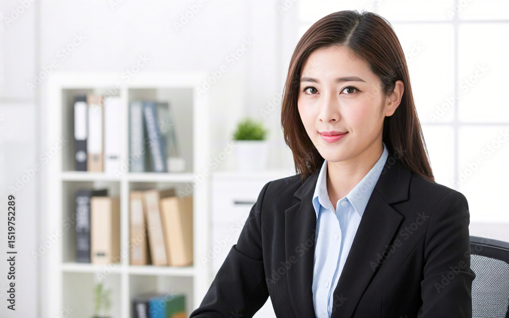 Portrait of a beautiful smiling young Chinese businesswoman Portrait of a beautiful smiling young Chinese businesswoman