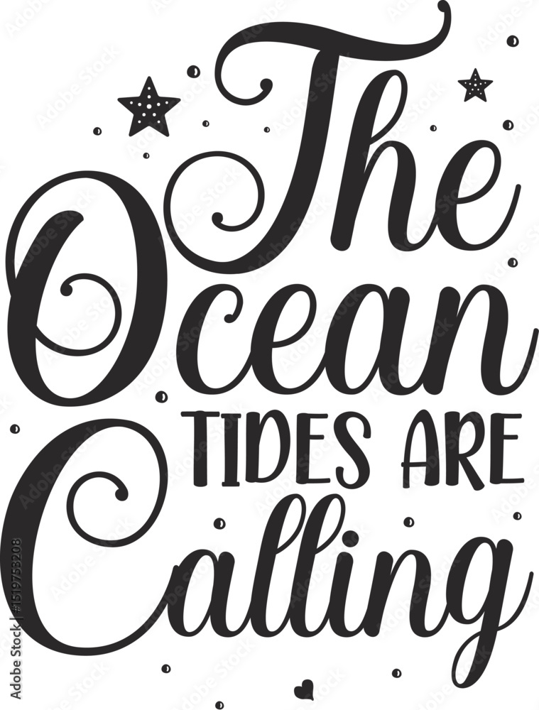 Obraz premium Ocean tides are calling vector design File