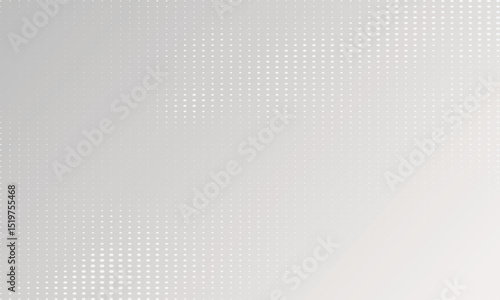 Elegant abstract halftone background with soft white and gray gradient and subtle dotted texture. Perfect for modern, minimalist designs, presentations, or digital templates.