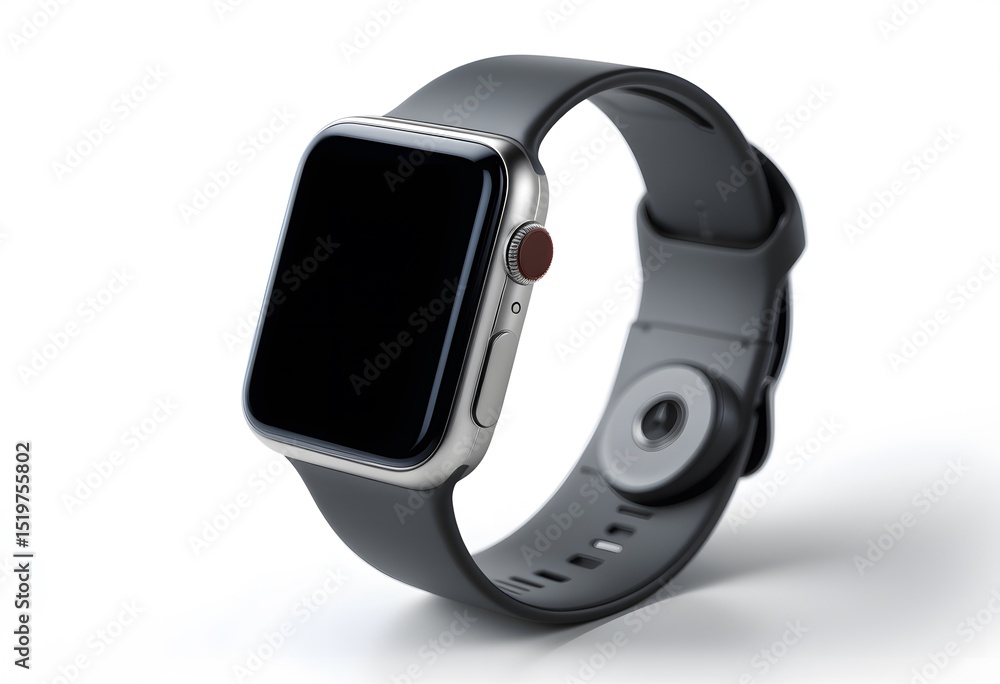 Smartwatch Charger, A Modern Tech Accessory. Isolated On Clean White. A Simple Elegant Design, With Soft Light. For Easy Product Presentation. Smartwatch Charger, A Modern Tech Accessory. Isolated On Clean White. A Simple Elegant Design, With Soft Light. For Easy Product Presentation.