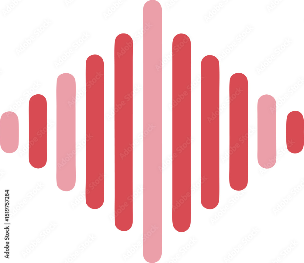 Waveform sound icon clean vector audio graph Waveform sound icon clean vector audio graph