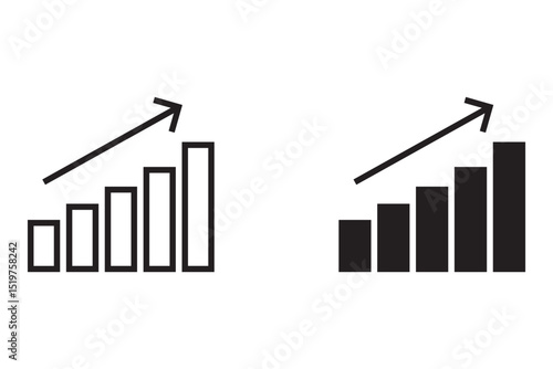 Benchmark size icon set. Dashboard rating, service business progress. Benchmark icon.