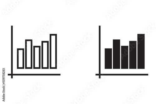 Benchmark size icon set. Dashboard rating, service business progress. Benchmark icon.