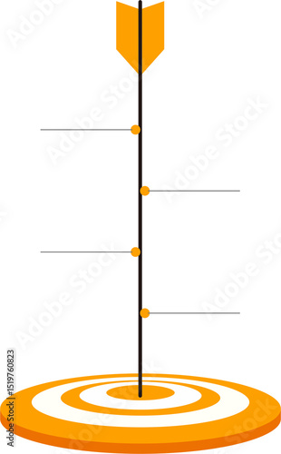 Vertical Arrow Goal Timeline