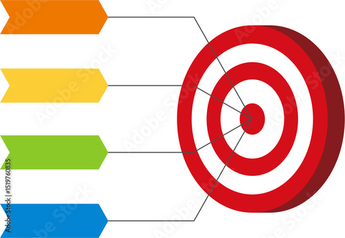 Labeled Arrows Target Infographic