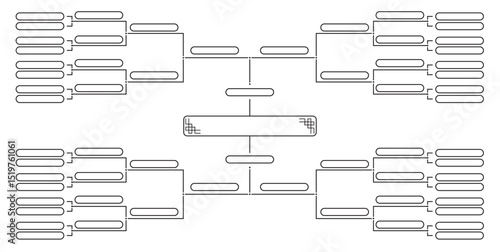 bracket tournament simple vector illustration for poster or social media or pamphlet