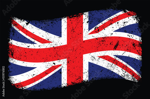 Grunge Union Jack Flag
