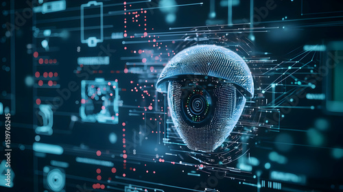 Abstract Security Camera Surveillance System