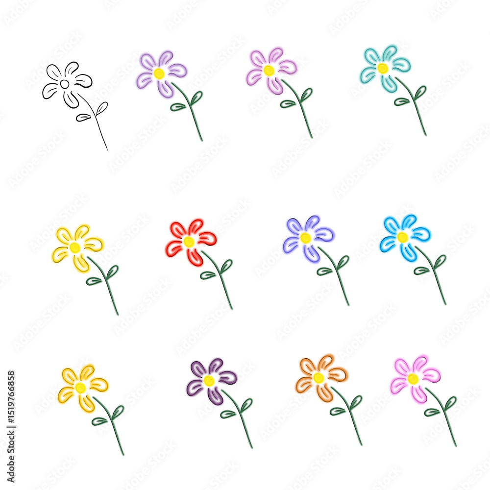 Obraz premium flowers and butterflies
