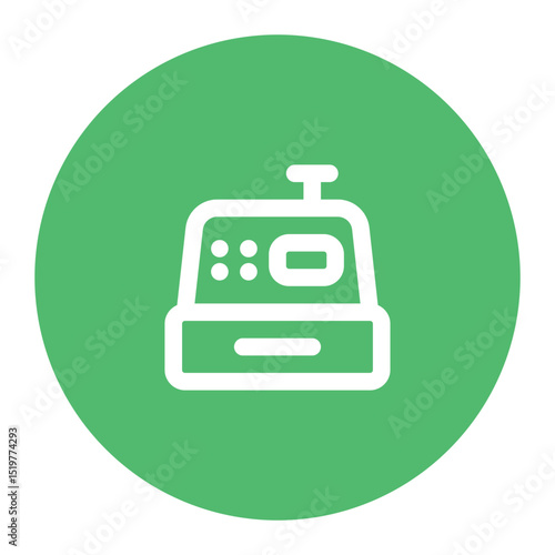cashier machine icon for illustration