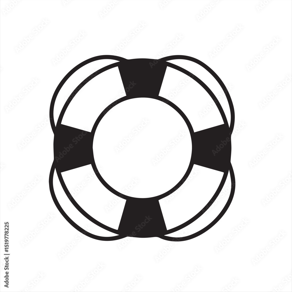 vector illustration of a life buoy vector illustration of a life buoy