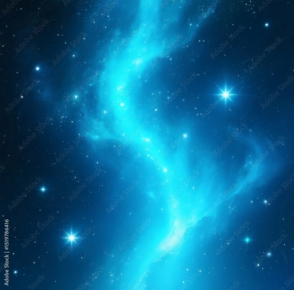 Obraz premium Cosmic digital art vibrant gradients colorful. Swirling stardust glowing nebulas celestial orbs Intricate light trails sparkling galaxies dreamy astral scenes space themed design background wallpaper