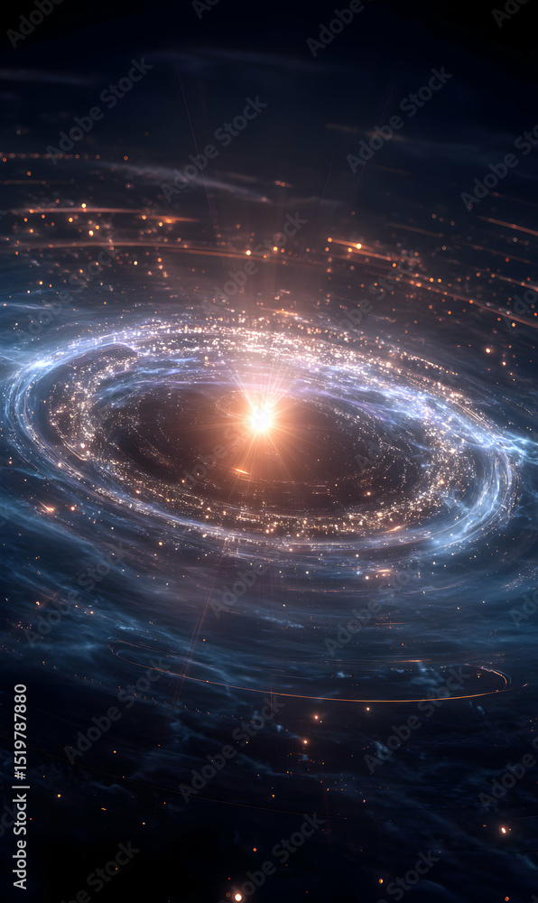 custom made wallpaper toronto digitalA majestic spiral galaxy shines brightly in the vast darkness revealing its breathtaking beauty and cosmic grandeur through interstellar dust and gas