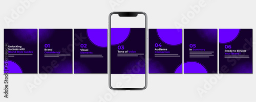 Carousel Design Template, Instagram and LinkedIn post Business Template.