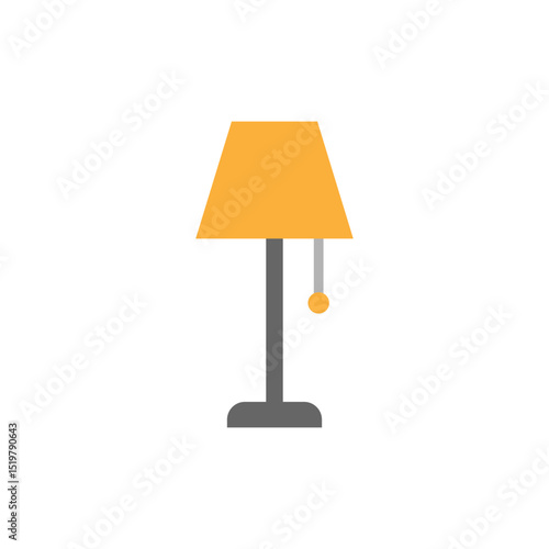 Vector illustration of an Lamp icon on a white background