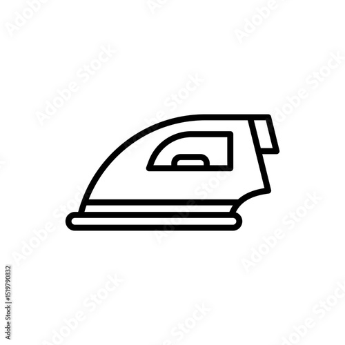 Vector illustration of an Iron icon on a white background