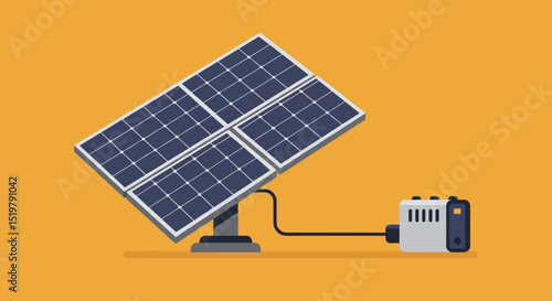 Solar panels and inverter equipment for energy generation