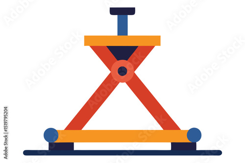 vector illustration of a black silhouette of a rope