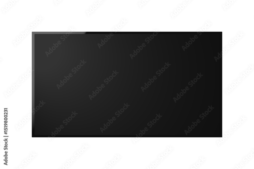 PNG Smart TV Blank Screen Mockup with Stylish Bezel on Transparent Background PNG Smart TV Blank Screen Mockup with Stylish Bezel on Transparent Background