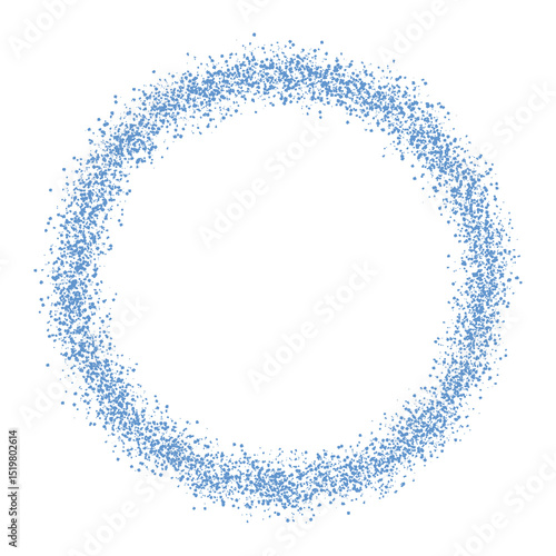 青い丸型のスパッタリングフレーム
