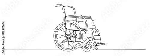 wheelchair line icon medical equipment