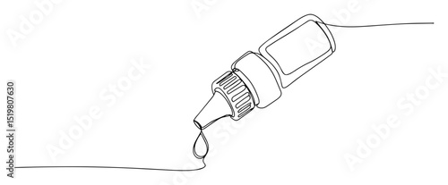 eye drops bottle icon line drawing