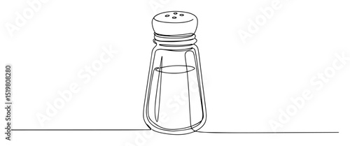 salt shaker monoline icon kitchen seasoning