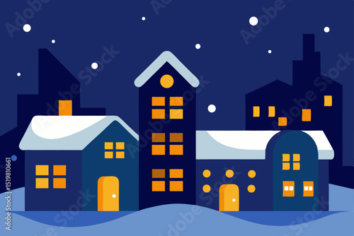 christmas night in the city