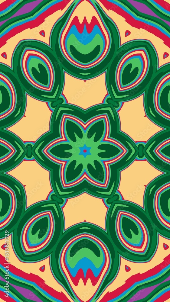 Fototapeta premium digital art in the form of a kaleidoscope