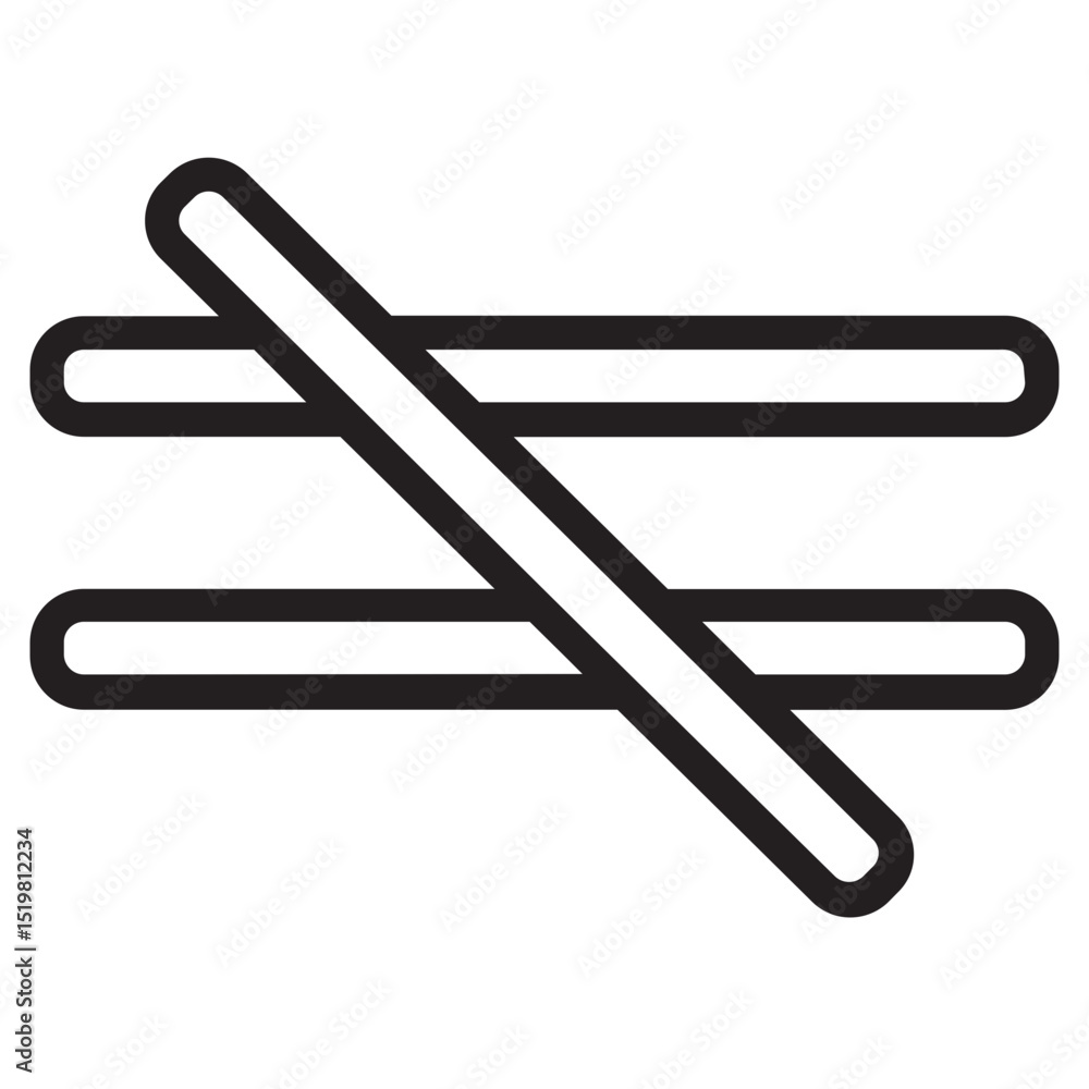 Obraz premium Equal Sign Maths Line