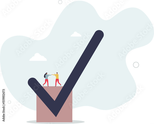 Commitment, promise or agreement to deliver or finish work, leadership skill or trust on work responsibility, accountability or engagement concept. character life .