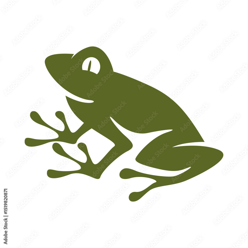 Fototapeta premium Frog logo icon design template