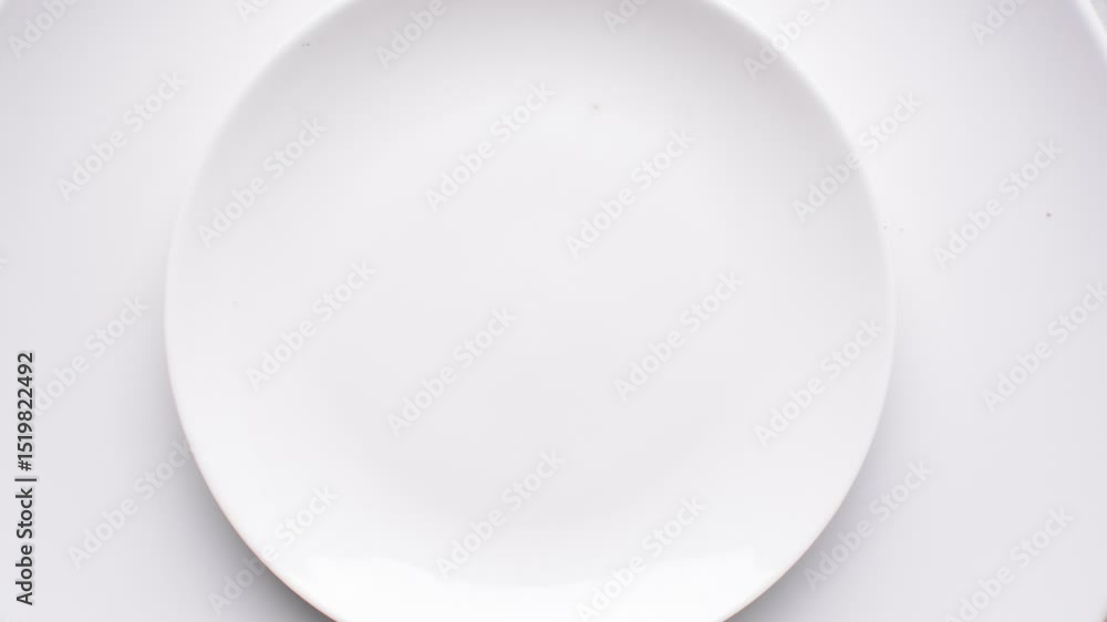 top view of  sugar cookies on a white plate, Overhead view of cut out vanilla cookies on white background, process of making vanilla sugar cookies	