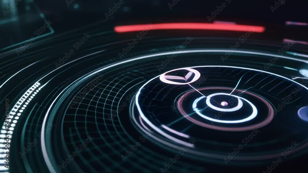 Digital futuristic interface design Digital futuristic interface design