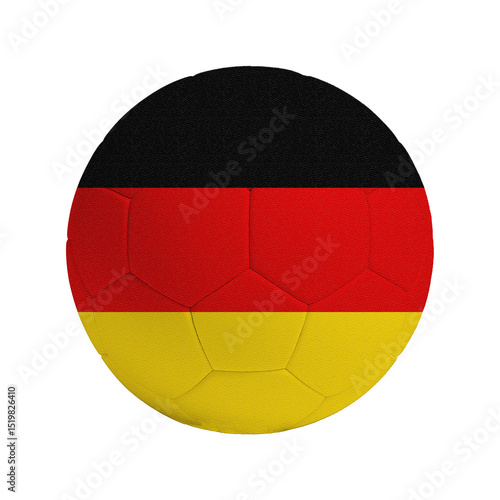 Soccer ball with flag of Germany