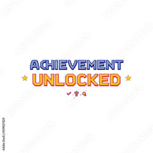 Achievement Unlocked Celebrate Your Success with Pixel Art Graphics