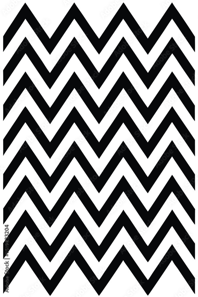 Black and white zigzag pattern seamless vector design for backgrounds and textiles Black and white zigzag pattern seamless vector design for backgrounds and textiles
