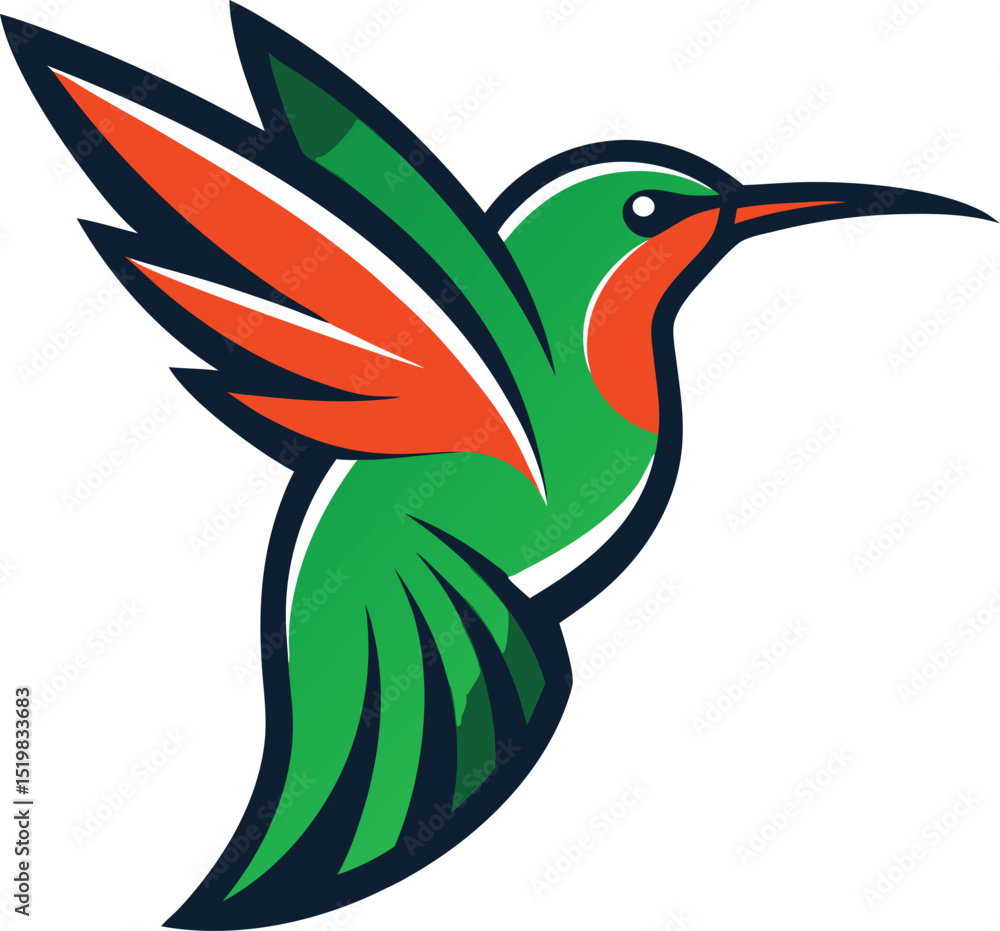 Obraz premium vector illustration of a bird