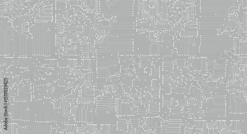 white lines and dots isolated on gray background.