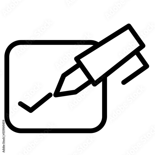 Voting Pen Check Line